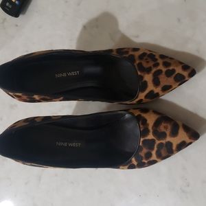 Nine awest leopard print heels